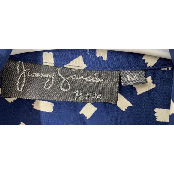 Women’s 80s Vintage Jimmy Garcia Skirt Set Medium Matching 5405 Blue Midi - Picture 4 of 11